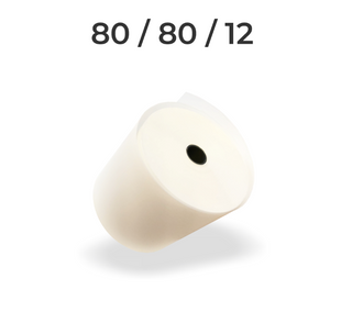 Thermorollen | BPA FREE | 80/80/12 | Weiss | Rolle à 80 Lfm