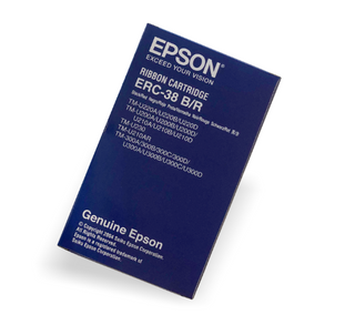 EPSON | ERC-38 S/R | Schwarz/Rot | Band | 1 Stück